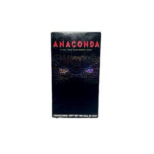 "ANACONDA" 1997 VHS PROMO SCREENING COPY 1st Print Demo/Screener Embossed cover